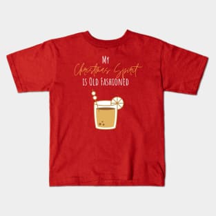 My Christmas Spirit is Old Fashioned Kids T-Shirt